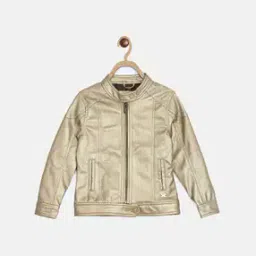 blue giraffe Textured Zip-Front Jacket with Insert Pockets-picture-19