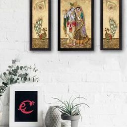 Set of 3 Radha Krishna Wall Art-image-122