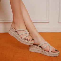 Women Embellished Wedge Heeled Sandals-picture-25