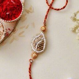 Men Tie-Up Pearl Embellished Elegant Handcrafted Rakhi-image-49