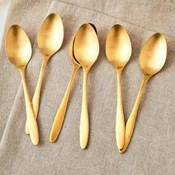 Set of 6 Stainless Steel Tea Spoons-22