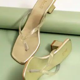 Women Embellished Strap Chunky-Heeled Sandals-image-97
