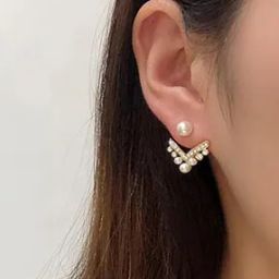 Stone-Studded Drop Earrings-12