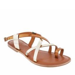Toe-Ring Flat Sandals with Buckle-image-37