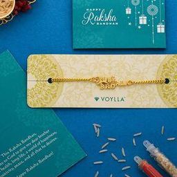 Gold-Plated Swag Wala Bro Rakhi-image-3