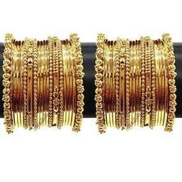 youbella Set of 2 Gold-Plated Stone-Studded Bangles-picture-27