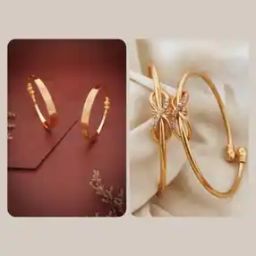 Women Set of 4 Gold-Plated Stone-Studded Bangles-image-41
