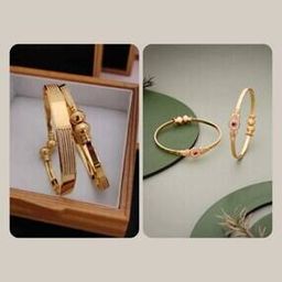 Women Set of 4 Gold-Plated Stone-Studded Bangles-image-115