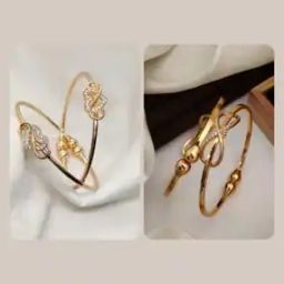 Women Set of 4 Gold-Plated Stone-Studded Bangles-image-40