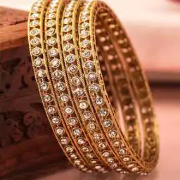 Women Stone-Studded Slip-On Bangle-37
