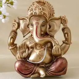 Corsica Alpana Polyresin Sitting Ganesha Figurine-image-64