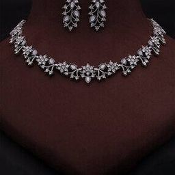 Women Ethentic Stone Necklace & Earings Set-image-29