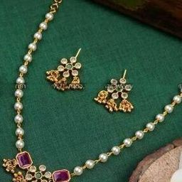 Women Gold-Toned Necklace Set -image-52