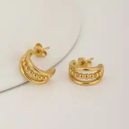 women Gold-Plated Hoop Earrings-24