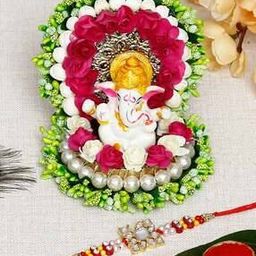 Rakhi with Ganesha Idol & Roli Chawal-36