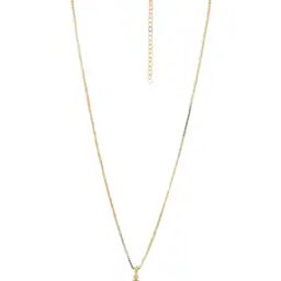 Gold Plated Pendant with Chain for Women - FJN4017-10