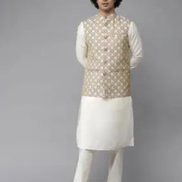 Mandarin Collar Nehru Jacket-image-39