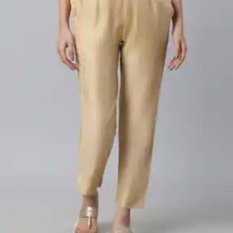 Women Relaxed Fit Pleated Pants-picture-43