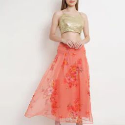 Women Floral Print Skirt-Suit Set-picture-36
