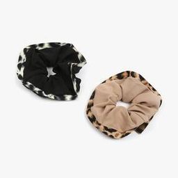 yousta Women Set of 2 Animal Print Scrunchies-picture-11