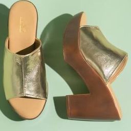 Women Patterned Platform Heeled Sandals-image-92