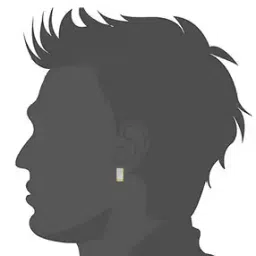 Men Stone-Studded Hoop Earrings-image-2