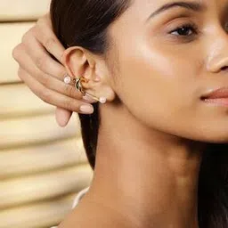 rubans voguish Women Pearl Beaded Ear Cuff-picture-46