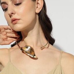 Leaf Choker Necklace-image-51