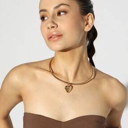 Women Gold-Plated Chain with Heart Pendant-29