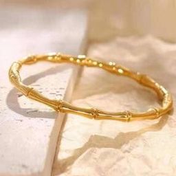 Women Gold-Plated Round Shaped Cuff Bracelet-image-21