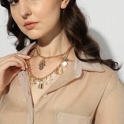 Stackable Layered Charm Necklace-image-60