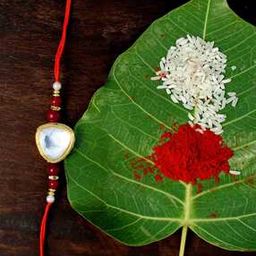 Gold-Plated Stone-Studded Tie-Up Rakhi-image-29