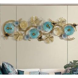 Metal Wall Art Lotus Leaves Wall Hanging-18