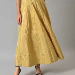 Women Floral Print Flared Skirt-picture-23