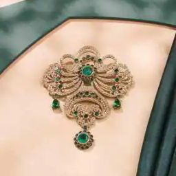 Amaze Allure Stone-Studded Brooch-image-4