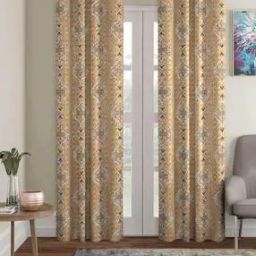 Set of 2 Floral Print Door Curtains-image-13