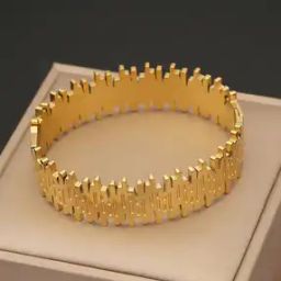 Women Gold-Plated Geometric Big Statement Cuff Bracelet-image-69