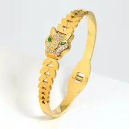 Women Gold-Plated Geometric Big Statement Cuff Bracelet-image-26