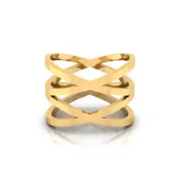 iski uski 18 KT (750) Yellow Gold Band Ring-picture-23