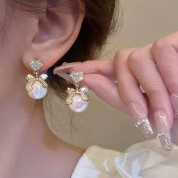 Women Gold-Plated Drop Earrings-46
