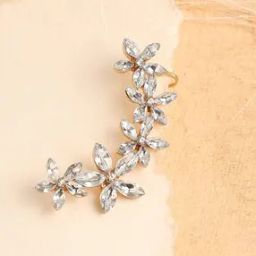 Gold-Plated Stone-Studded Ear Cuffs-image-58