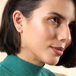 Gold-Plated Crystal-Studded Ear Cuffs-image-25