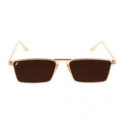 6216-Gld-Brn UV-Protected Rectangular Sunglasses-image-56