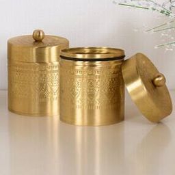 Set of 2 Storage Jars with Lid-3