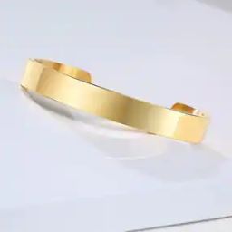 Gold-Plated Adjustable Cuff Bracelet-10