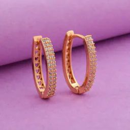 Women Gold-Plated Hoop Earrings-image-62