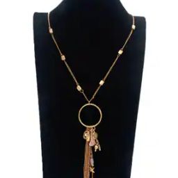 Women Gold-Plated Long Necklace-image-9