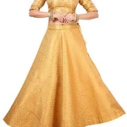 Woven Ghagra with Drawstring Waist-picture-13