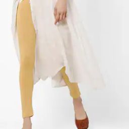 Mid-Rise Leggings with Elasticated Waist-image-75