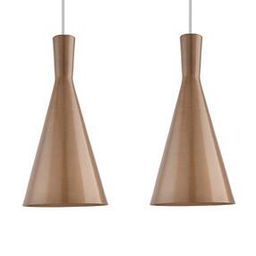 Metal Cone Shade Pendant Hanging Golden Light-image-33